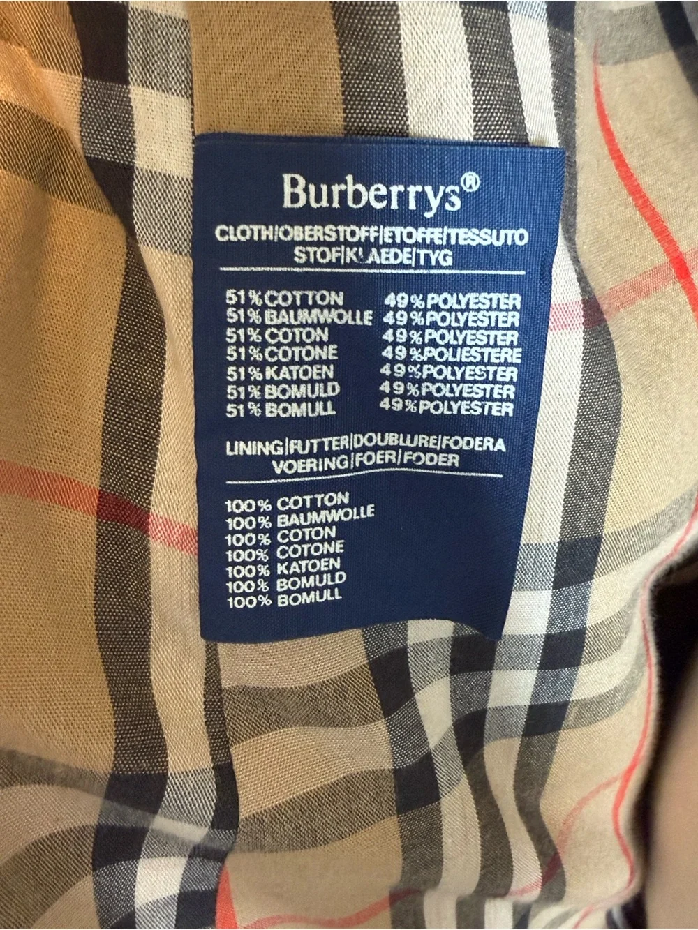 Classic Tan Double-Breasted Burberrys Trench Coat With Detachable Wool Lining - Picture 14 of 16